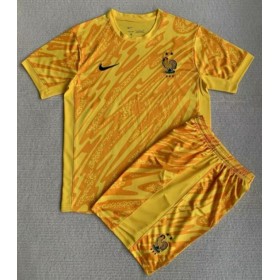 Frankreich Torwart Heimtrikot EM 2024 Kurzarm (+ kurze hosen)